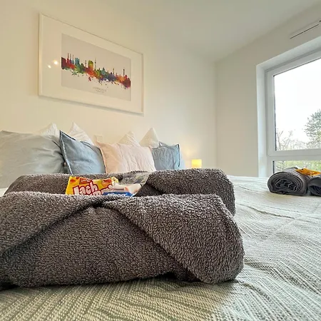 Apartamento W&d Living Urban White Balcony Parkplatz
